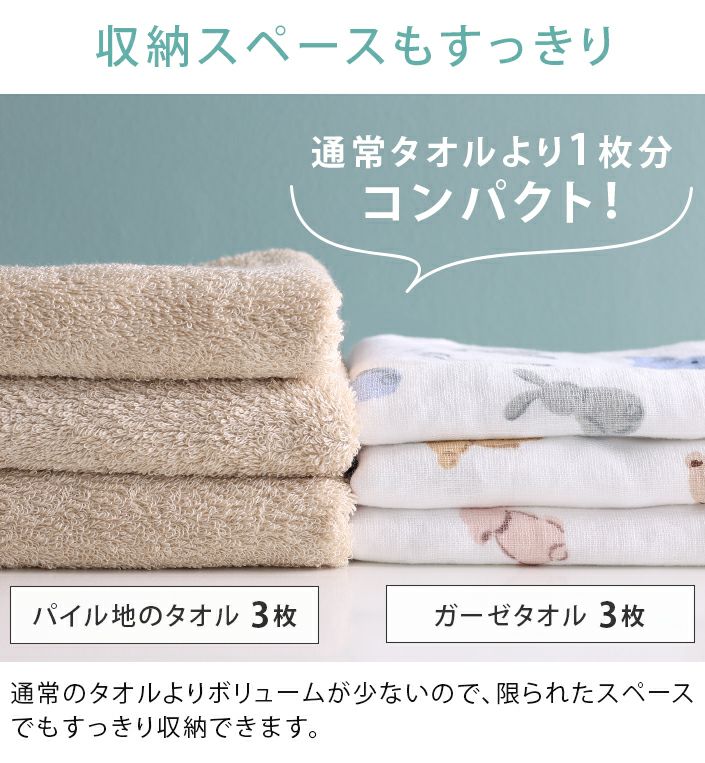 日本製 ガーゼタオル フェイスタオル クマ・ウサギ・トイプードル柄