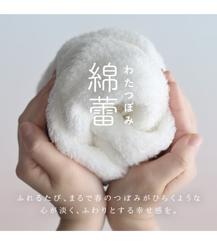 同色2枚セット＞今治タオル ハンカチタオル わたつぼみ 綿蕾【バス